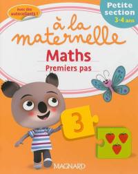 A la maternelle, maths, petite section, 3-4 ans : premiers pas