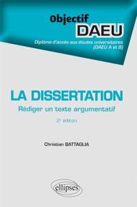 La dissertation : rédiger un texte argumentatif