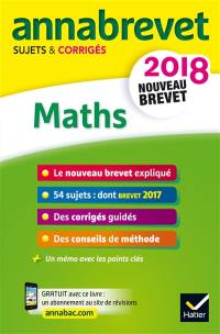 Maths : nouveau brevet 2018