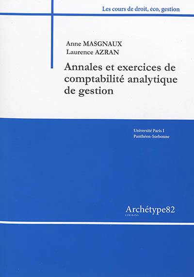 Annales et exercices de comptabilité analytique de gestion