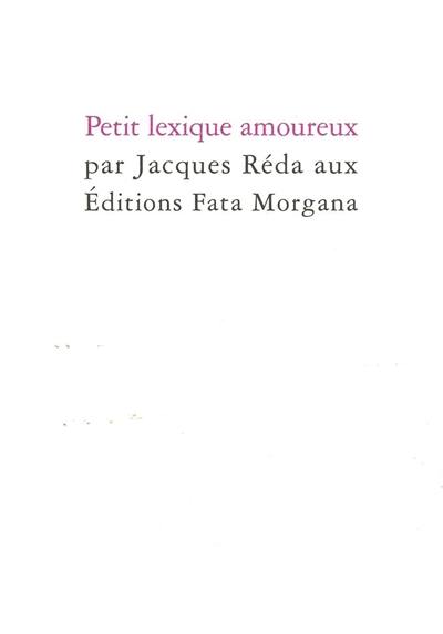 Petit lexique amoureux