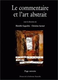 Le commentaire et l'art abstrait