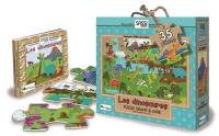 Les dinosaures : puzzle géant & livre