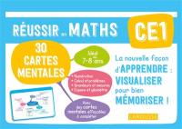 Réussir en maths CE1, 7-8 ans : 30 cartes mentales