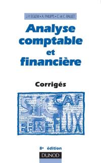 Analyse comptable et financière : corrigés