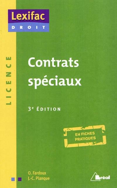 Contrats spéciaux