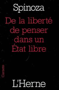 De la liberté de penser dans un Etat libre