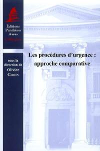 Les procédures d'urgence : approche comparative