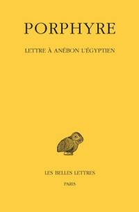 Lettre à Anebon l'Egyptien