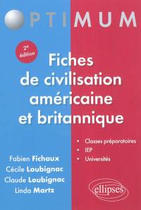 Fiches de civilisation américaine et britannique