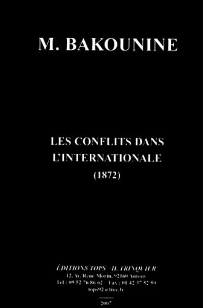 Les conflits dans l'Internationale (1872)