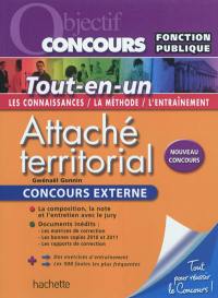 Attaché territorial : concours externe : tout-en-un