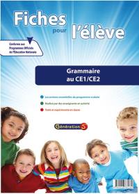 Fiches pour l'élève. Grammaire au CE1-CE2