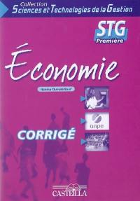 Economie 1re STG : corrigé