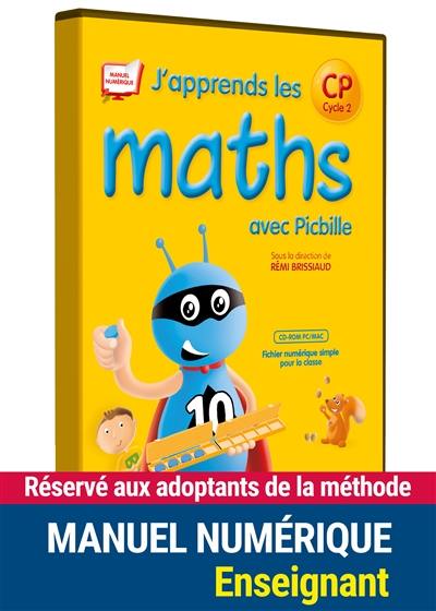 J'apprends les maths avec Picbille, CP, cycle 2 : manuel numérique enseignant réservé aux adoptants de la méthode