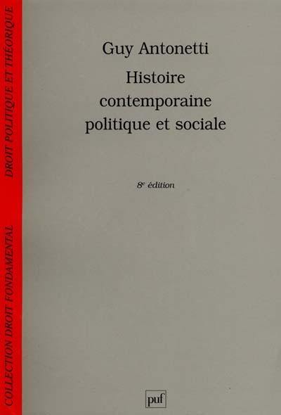 Histoire contemporaine politique et sociale