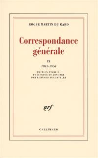 Correspondance générale. Vol. 09. 1945-1950