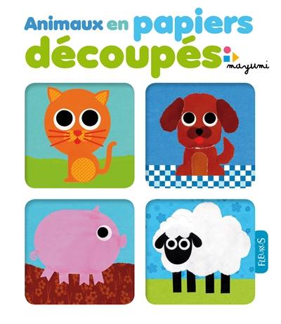 Animaux en papiers découpés