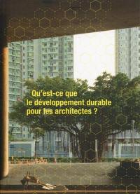 Qu'est-ce que le développement durable pour les architectes ?