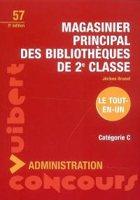 Magasinier principal des bibliothèques de 2e classe : catégorie C