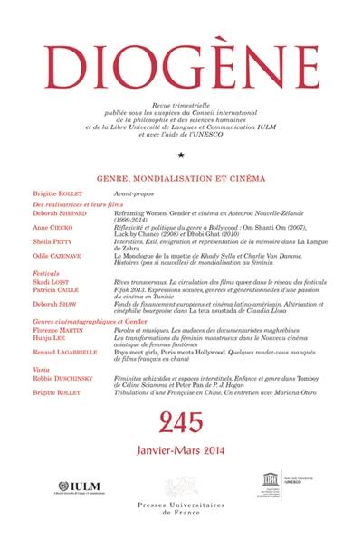 Diogène, n° 245. Genre, mondialisation et cinéma