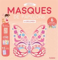 Masques de papillons à décorer