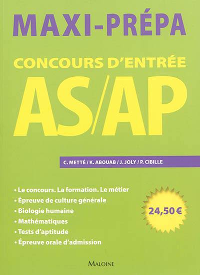 Concours d'entrée AS-AP