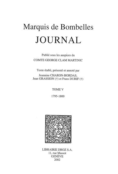 Journal. Vol. 5. 1795-1800