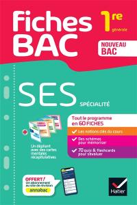 SES spécialité : 1re générale : nouveau bac