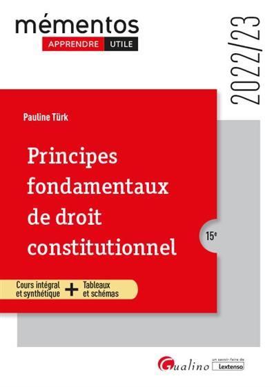 Principes fondamentaux de droit constitutionnel : 2022-2023