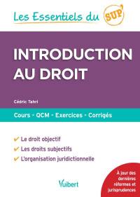 Introduction au droit : cours, QCM, exercices, corrigés