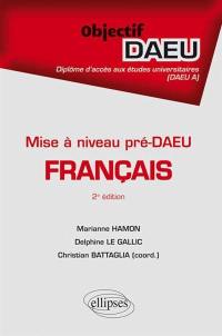 Français : mise à niveau pré-DAEU