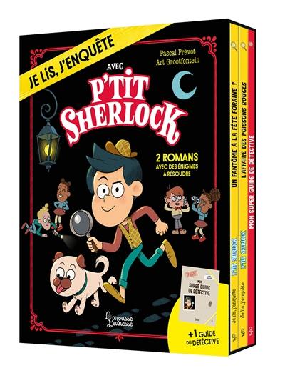 Coffret P'tit Sherlock : 2 romans + 1 guide détective