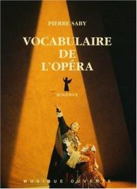 Vocabulaire de l'opéra