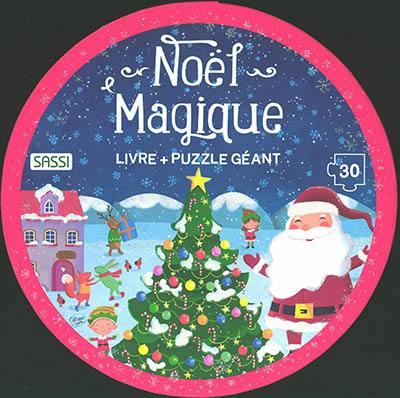 Noël magique : livre + puzzle géant