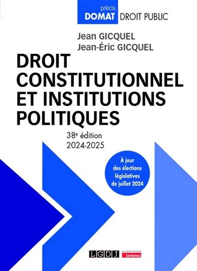 Droit constitutionnel et institutions politiques : 2024-2025