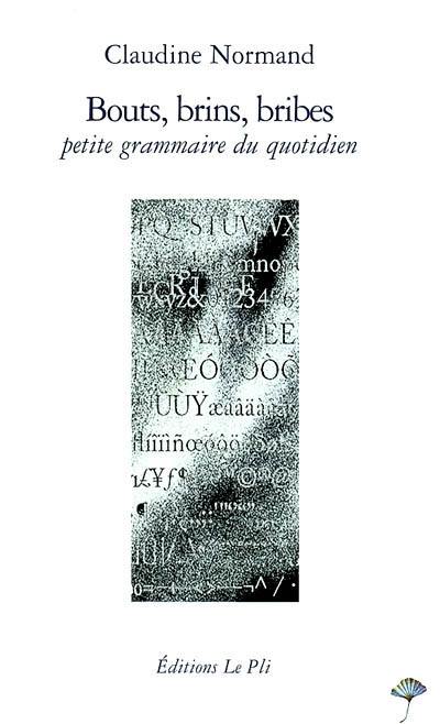 Bouts, brins, bribes : petite grammaire du quotidien