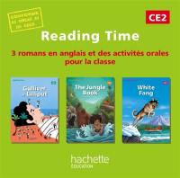 Reading time CE2 : 3 romans en anglais et des activités orales pour la classe