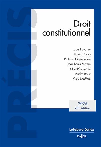 Droit constitutionnel 2025