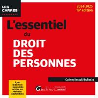 L'essentiel du droit des personnes : 2024-2025