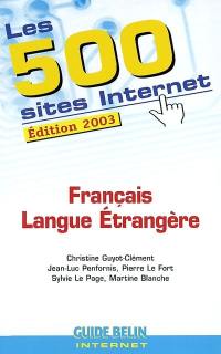 Les 500 sites Internet : français langue étrangère