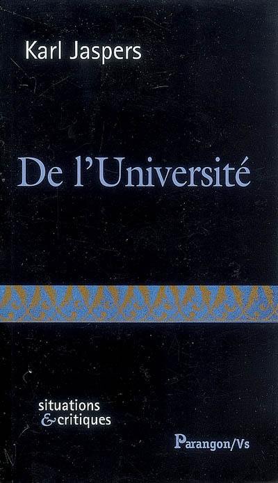 De l'université