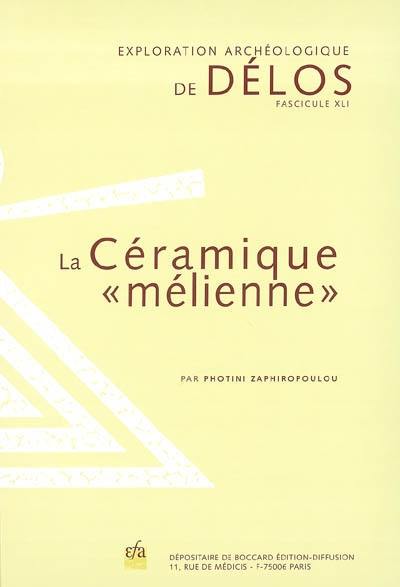 La céramique mélienne