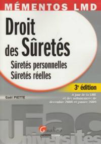 Droit des sûretés : sûretés personnelles, sûretés réelles