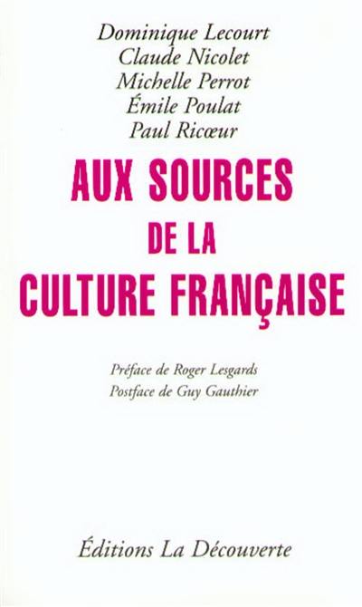 Aux sources de la nation française