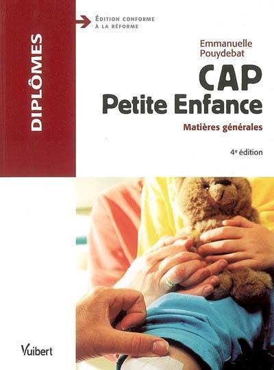 CAP petite enfance : matières générales