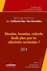 Education, formation, recherche : quelle place pour les collectivités territoriales ?