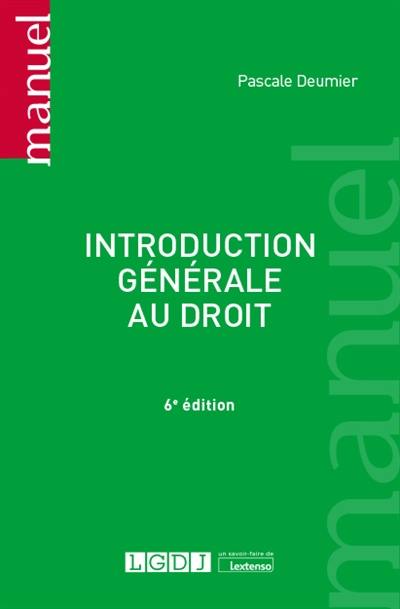 Introduction générale au droit