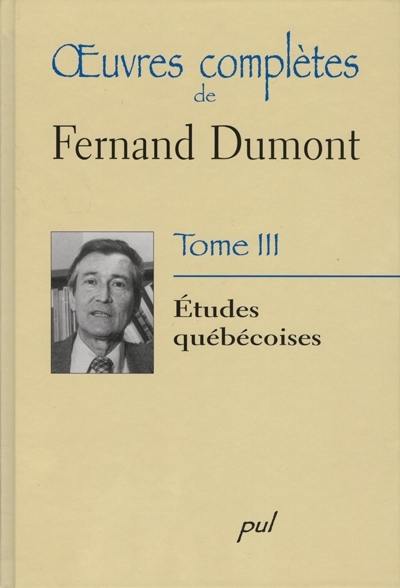 Etudes québécoises 3