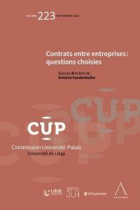 Contrats entre entreprises : questions choisies